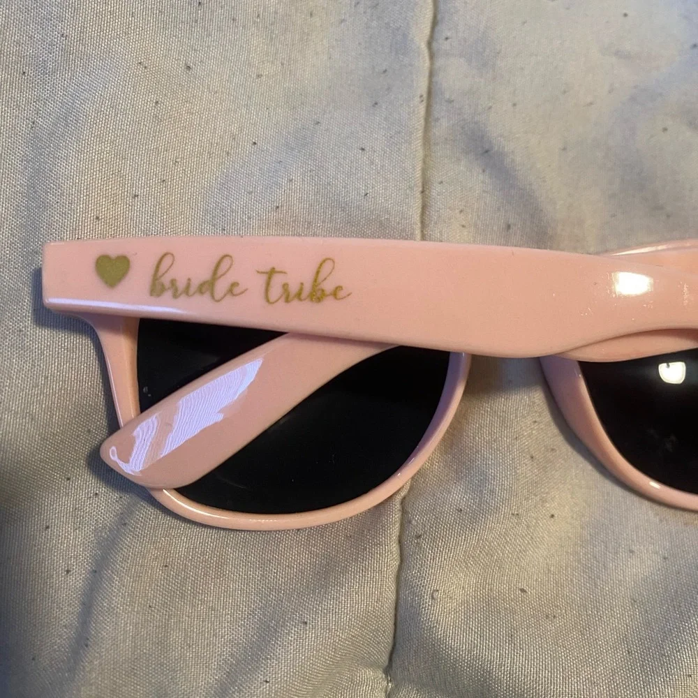 Bride Tribe Pink Sunglasses with Ice Cream Case -